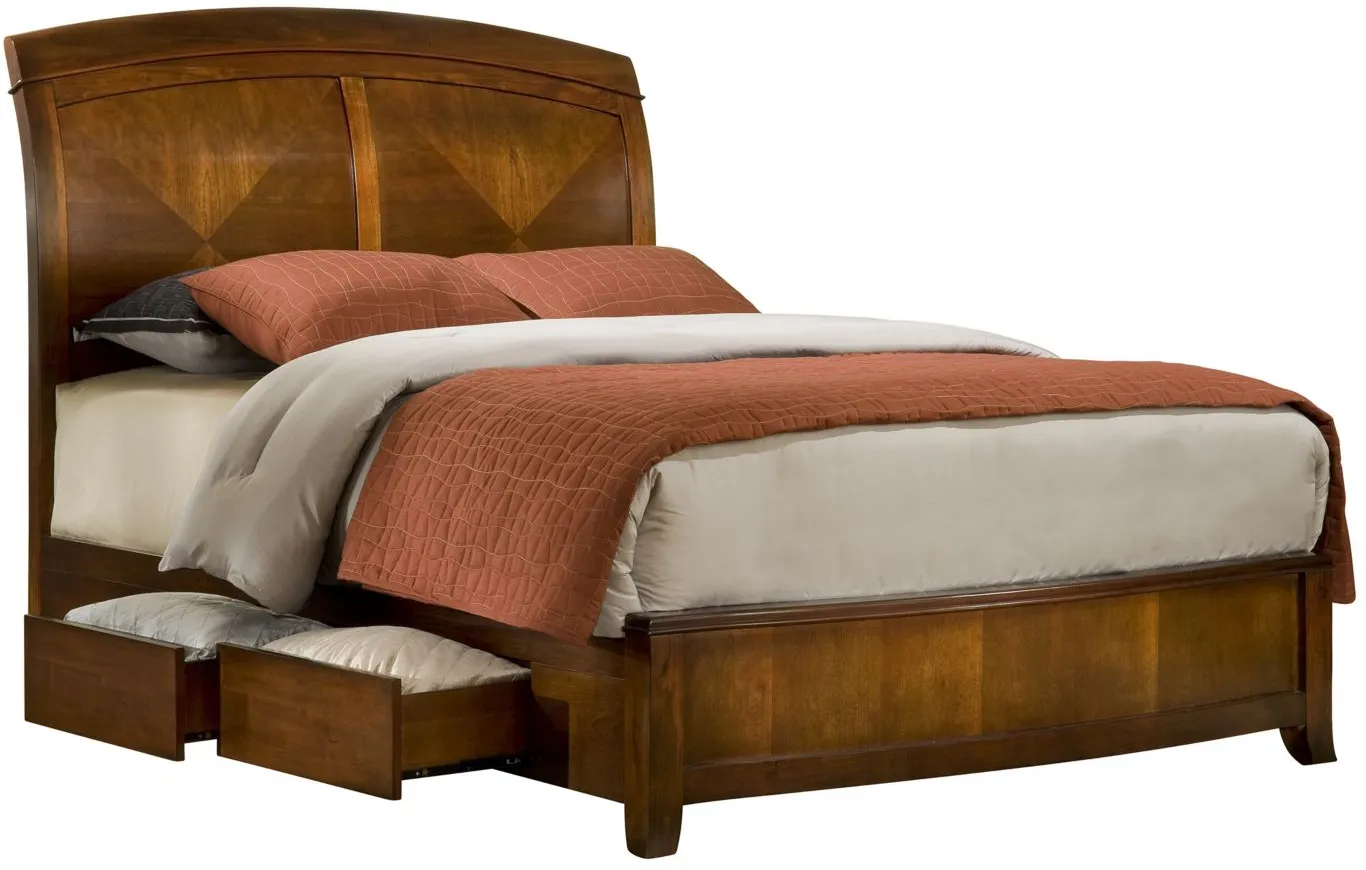 Sullivan Storage Bed in Cinnamon by Bellanest