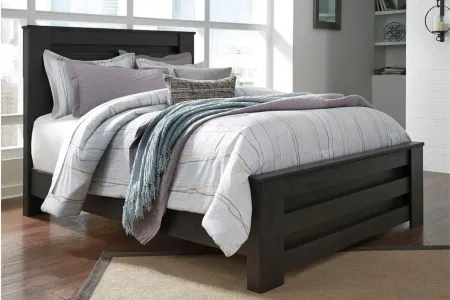 Brinxton Panel Bed in Charcoal by Ashley Furniture
