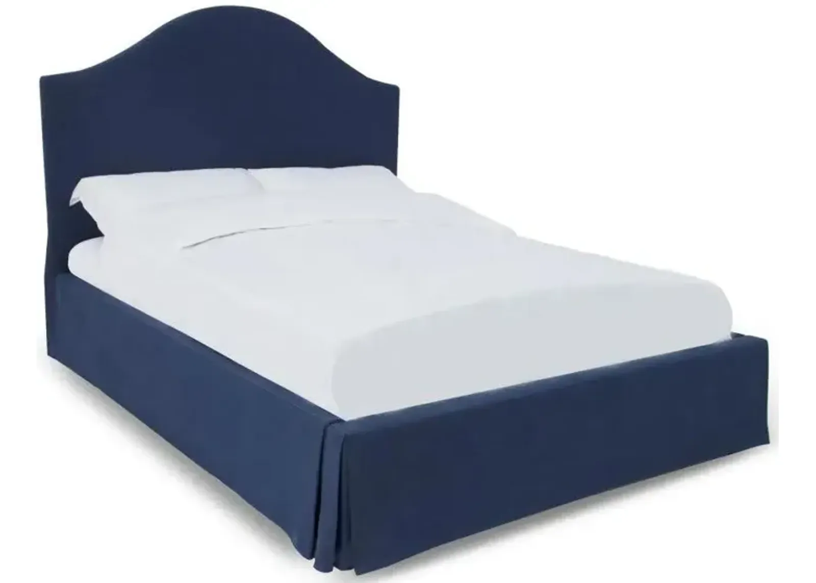 Sur QN Panel Bed in Blue by Bellanest