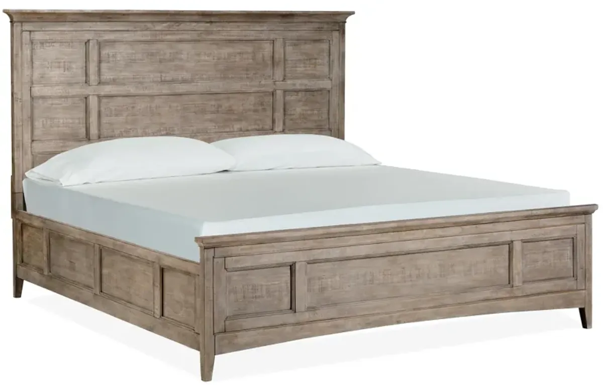 Ivy Ridge Panel Bed w/ Storage in Dovetail Grey by Magnussen Home