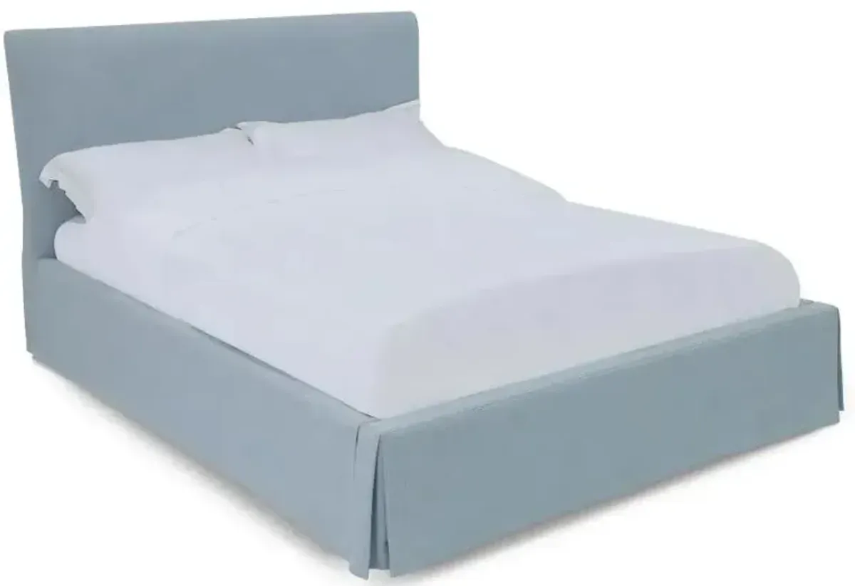 Shelby QN Panel Bed in Blue by Bellanest