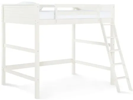 Atwater Living Carlson Wooden Full Loft Bed for Kids in White by DOREL HOME FURNISHINGS