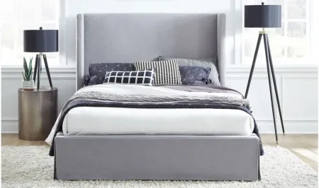 Cresta QN Panel Bed in Gray by Bellanest
