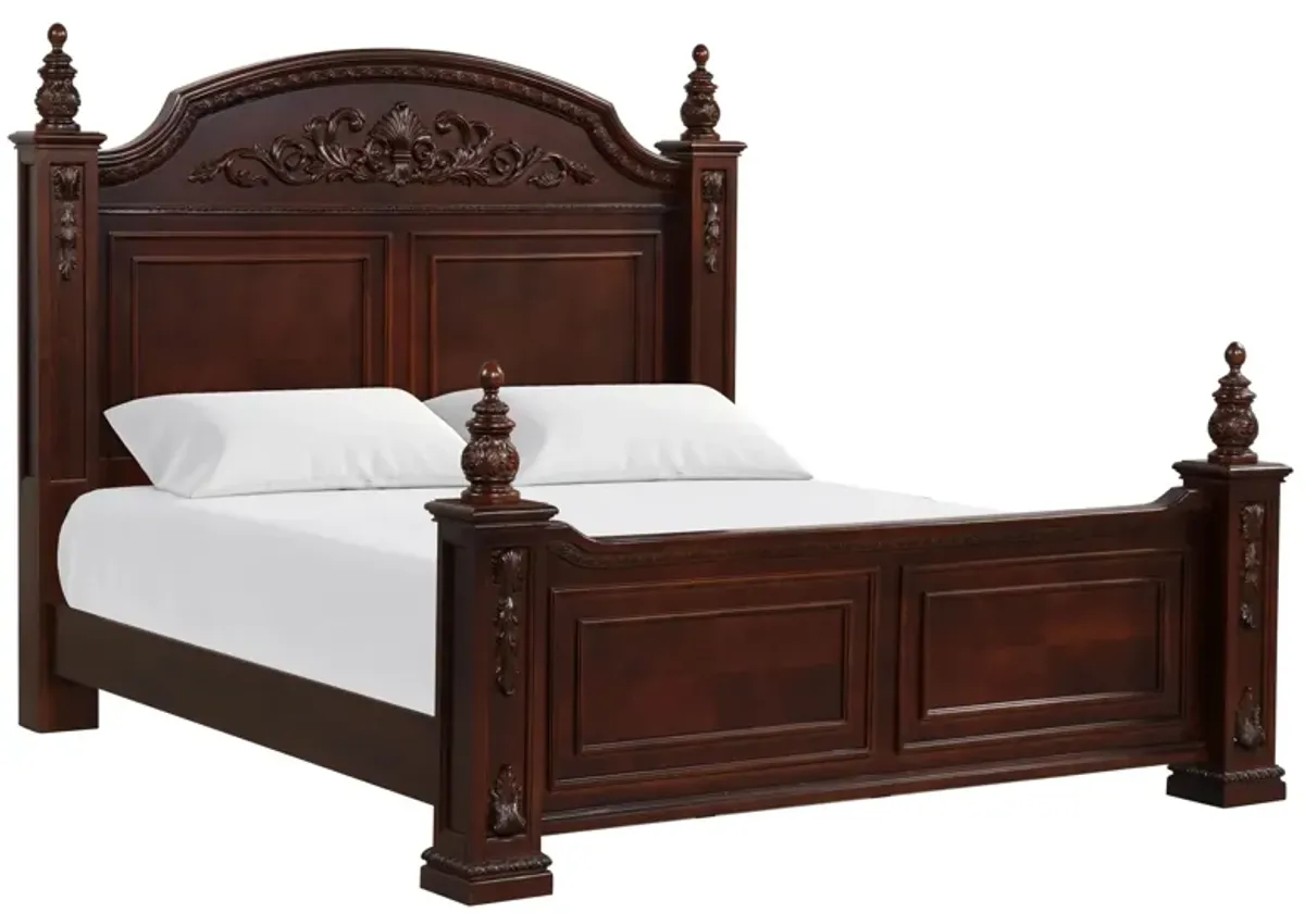 Lyndon Bed in Cherry by Glory Furniture