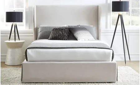 Hera QN Panel Bed in Gray by Bellanest