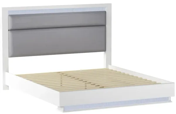 Moscow Upholstered Bed w/ LED Lights