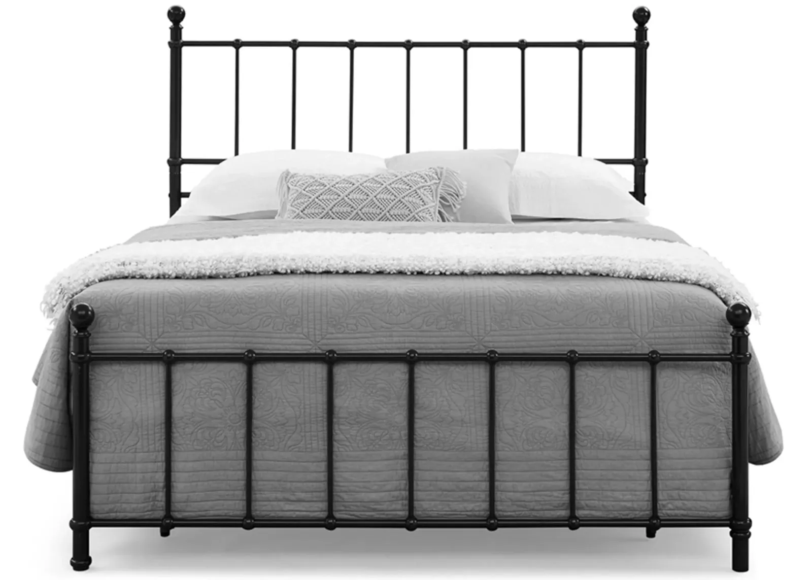 Zora Bed in Black by Bernards Furniture Group