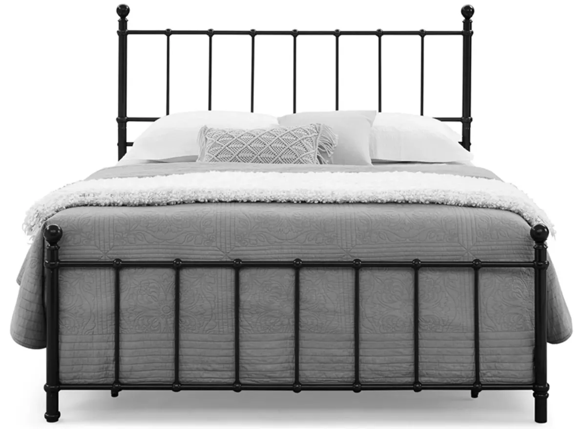 Zora Bed in Black by Bernards Furniture Group