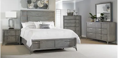 Aries Storage Bed in Gray by Bernards Furniture Group