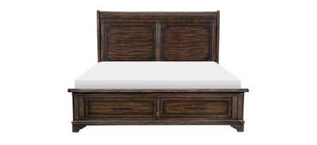 Leesa Queen Bed in Rustic Brown by Homelegance