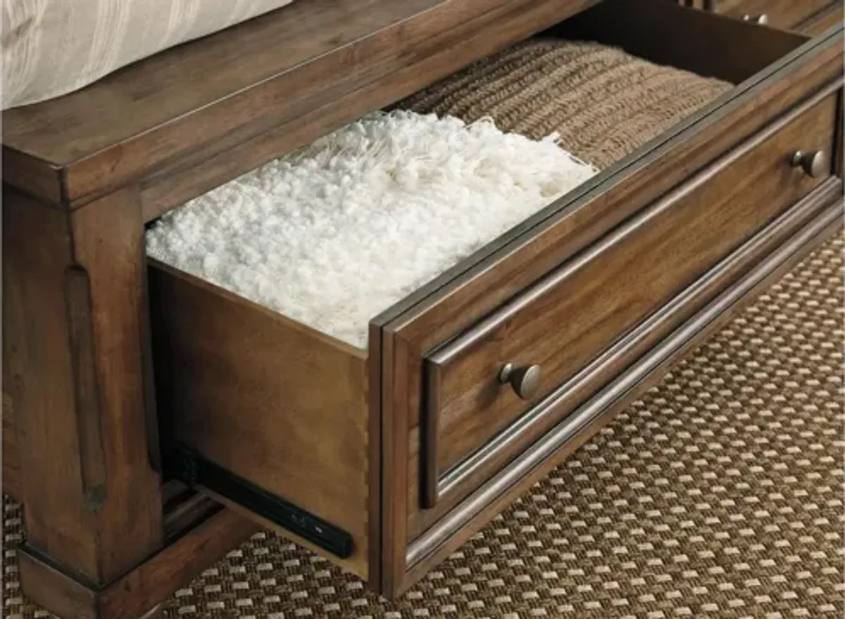 Flynnter Panel Bed with Storage Drawers