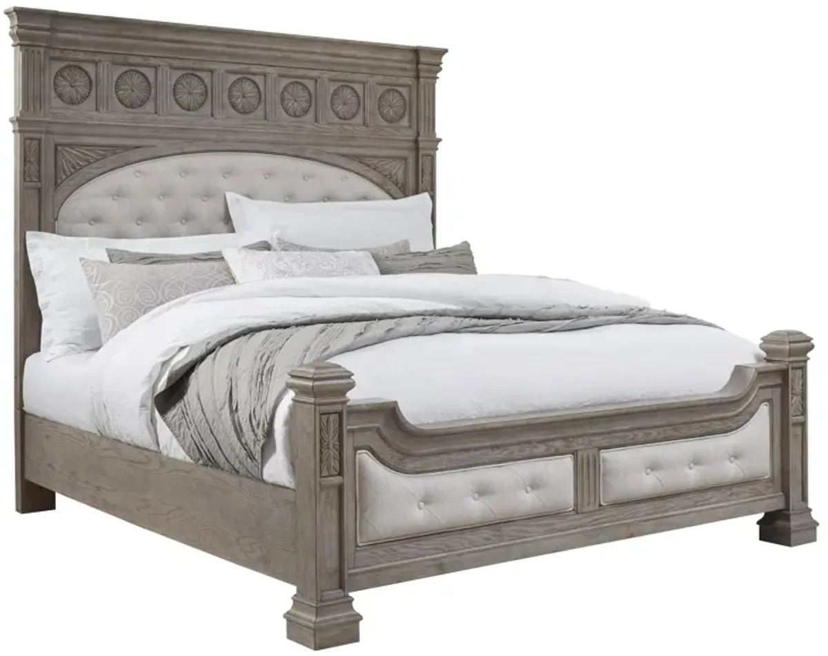 Kingsbury Queen Bed in Gray by Bellanest.