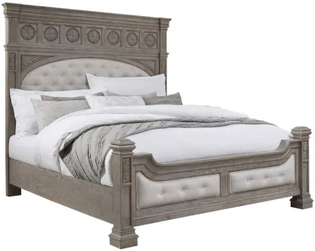 Kingsbury Queen Bed in Gray by Bellanest.