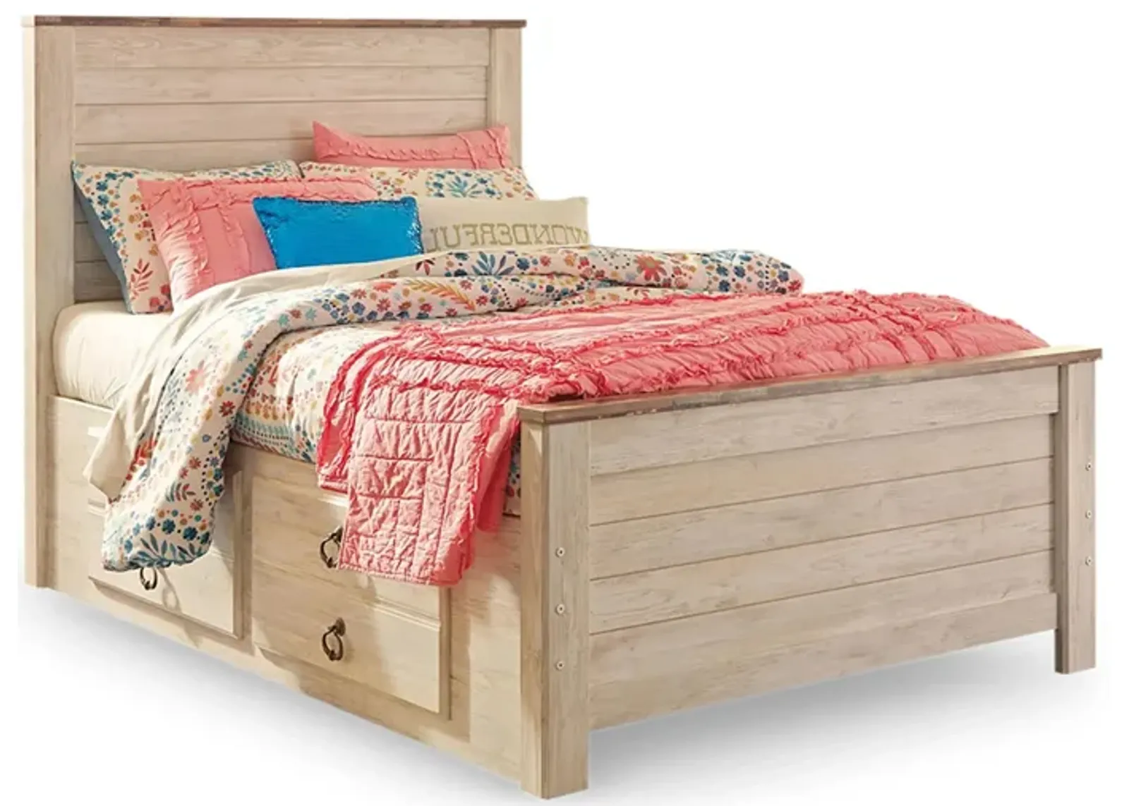 Collingwood Panel Bed with 2 Storage