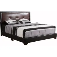 Panello King Bed in DARK BROWN by Glory Furniture