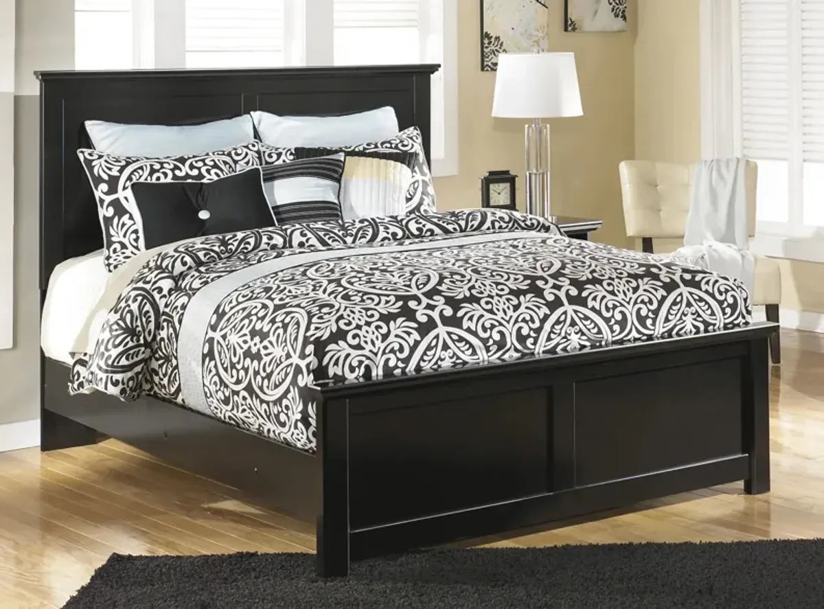 Adele Panel Bed in Black by Ashley Furniture