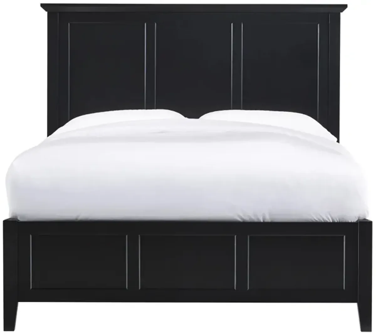 Tompkins Panel Bed in Black by Bellanest