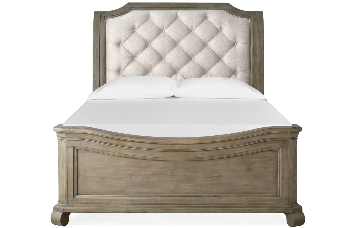 Tinley Park Sleigh Bed in Dove tail grey by Magnussen Home