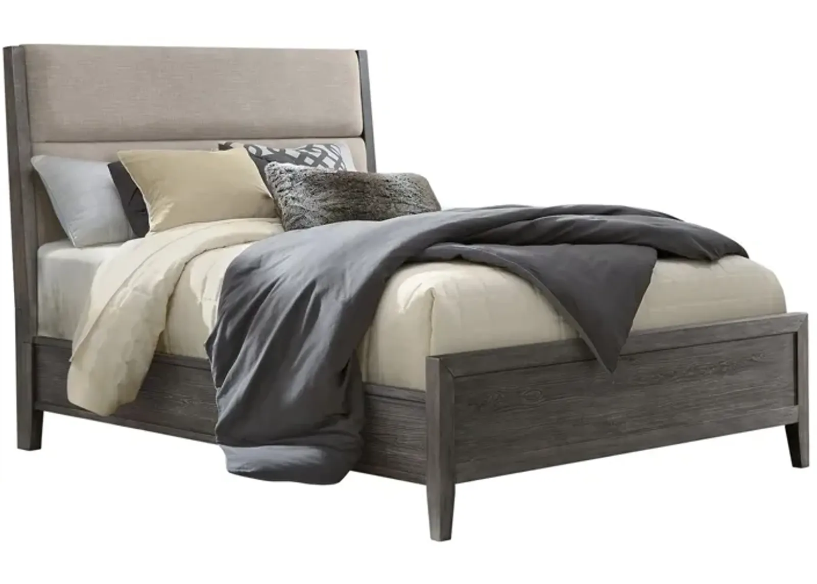 Portia Queen Bed in Brushed Brindle by Intercon