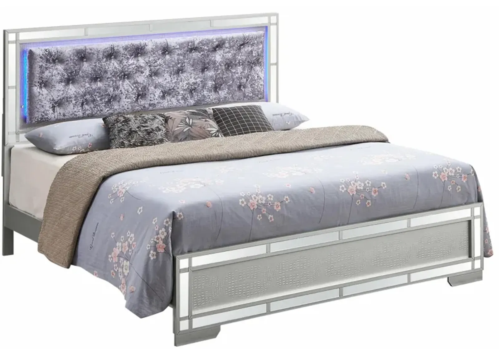 Madison Full Bed in Silver Champagne by Glory Furniture