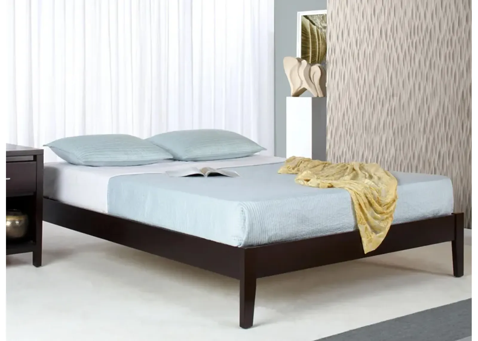 Nevis Platform Bed in Espresso by Bellanest