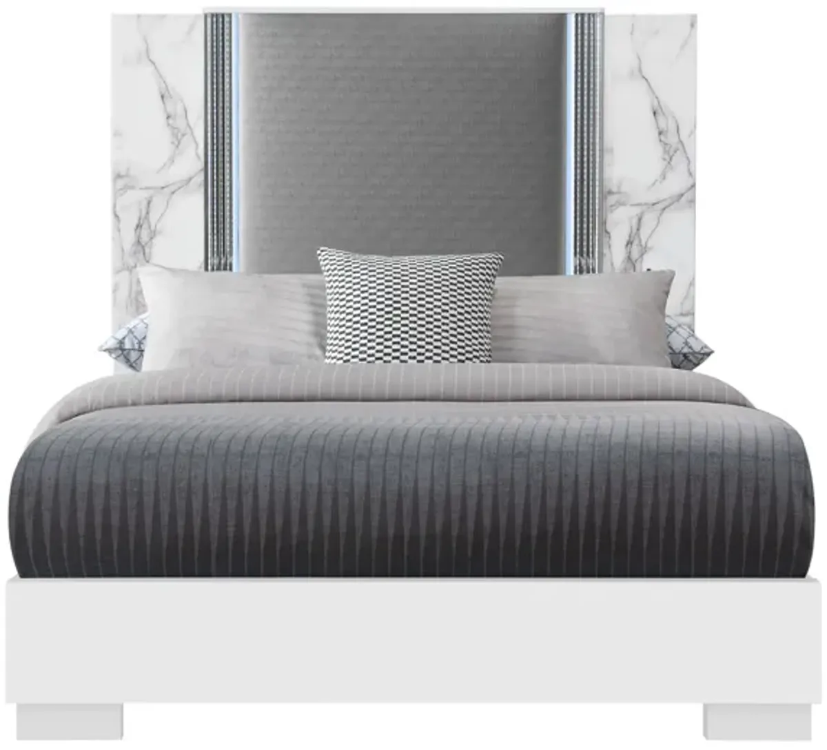 YLIME Bed in White by Global Furniture Furniture USA