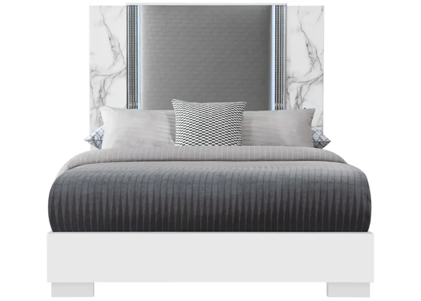 YLIME Bed in White by Global Furniture Furniture USA