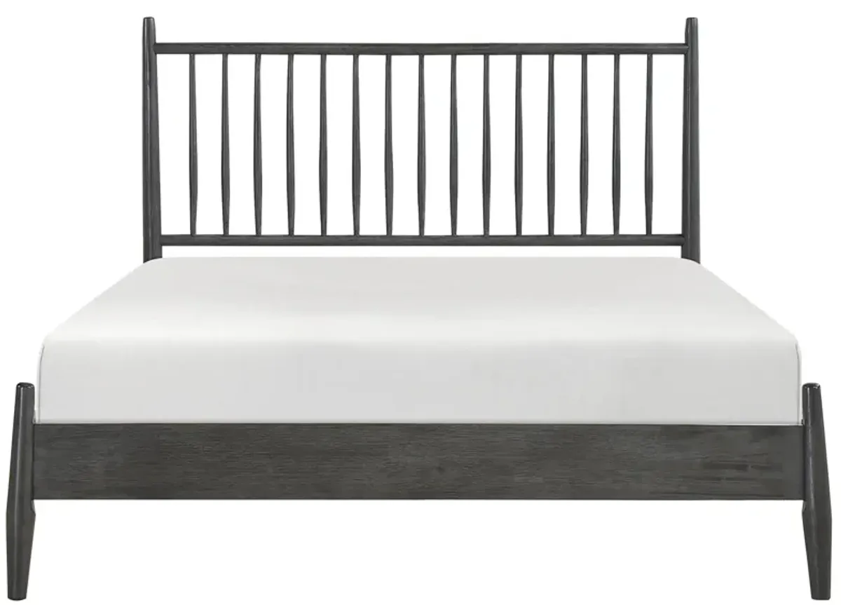 Zuri Queen Platform Bed in Gray by Homelegance