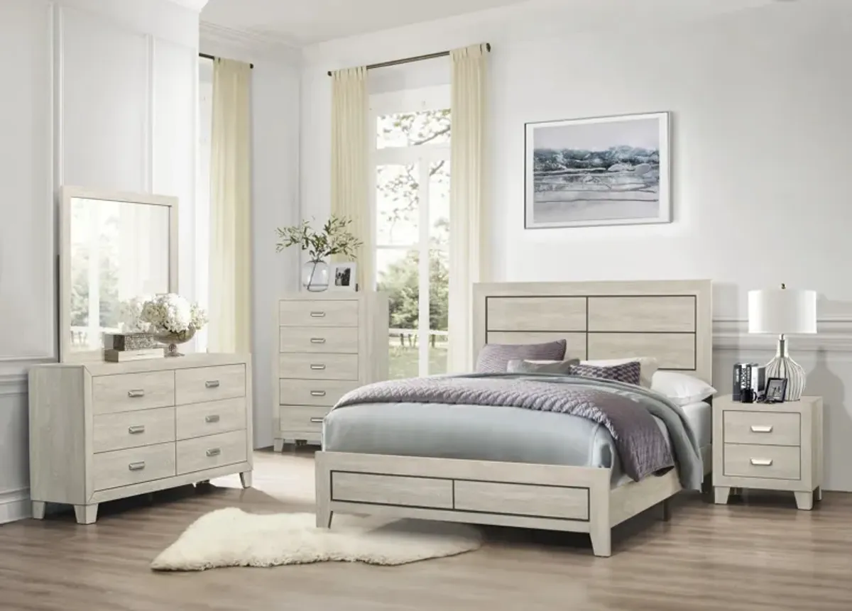 Loudon 5-pc. Bedroom Set in Light Brown by Homelegance