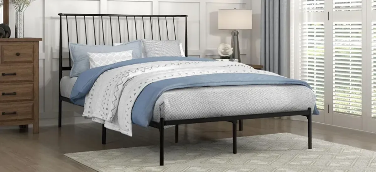 Fawn Queen Metal Platform Bed