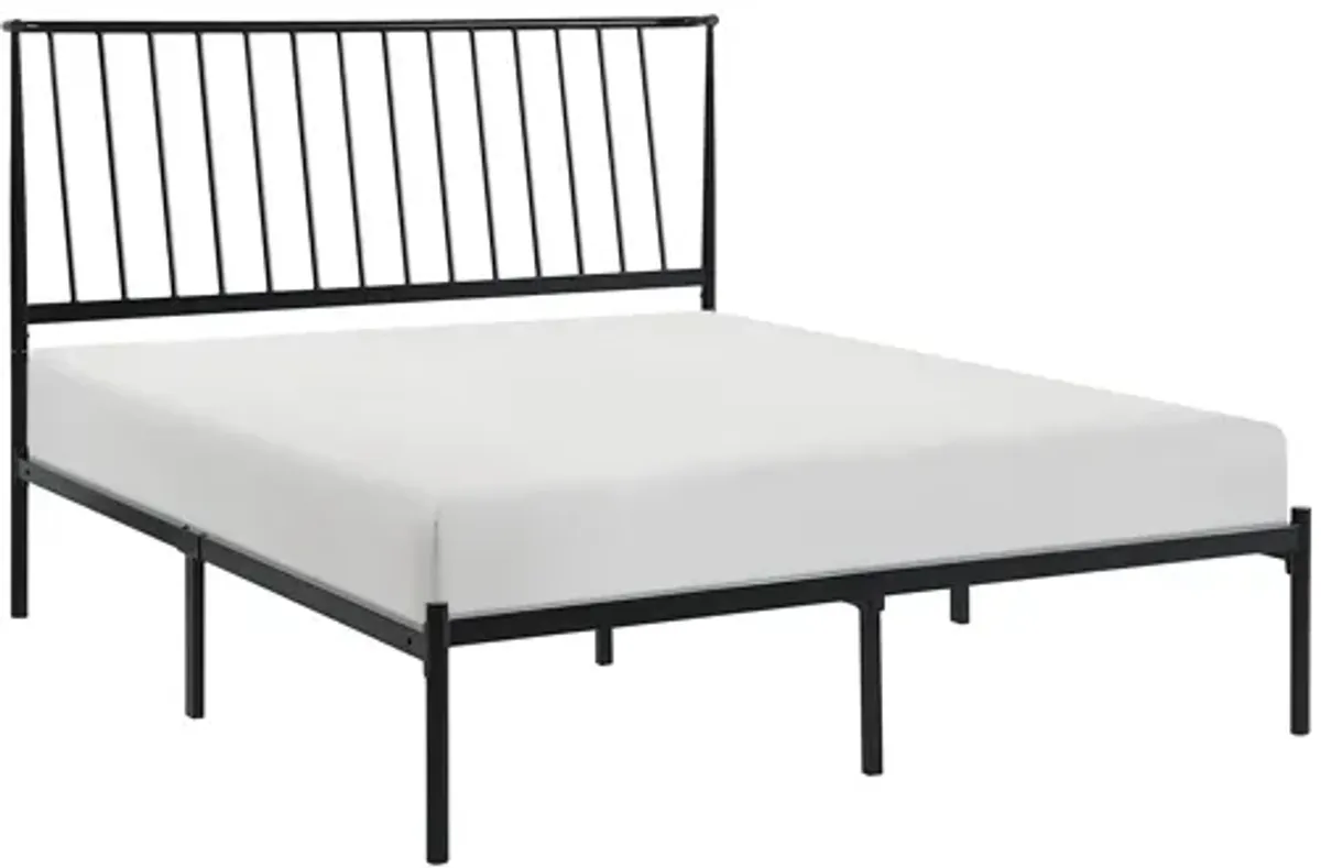 Fawn Queen Metal Platform Bed