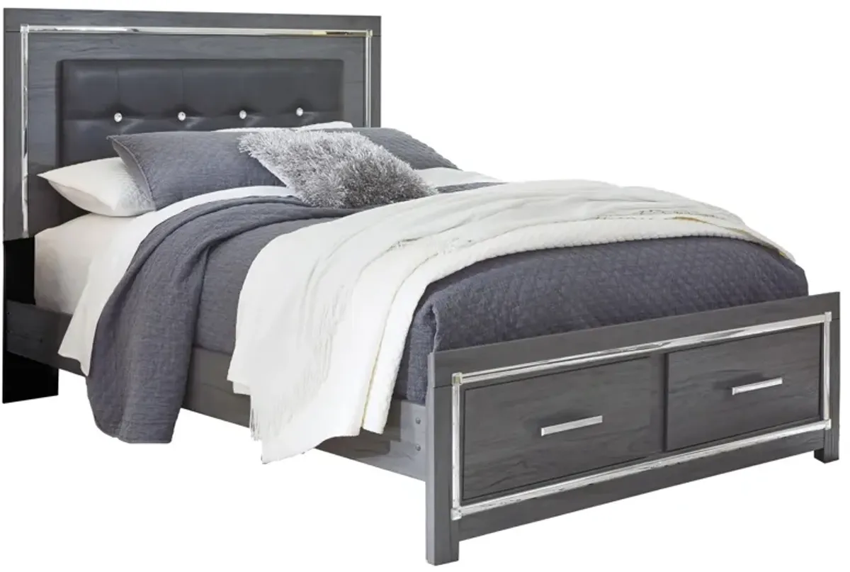 Lodanna Panel Bed with Storage in Gray by Ashley Furniture