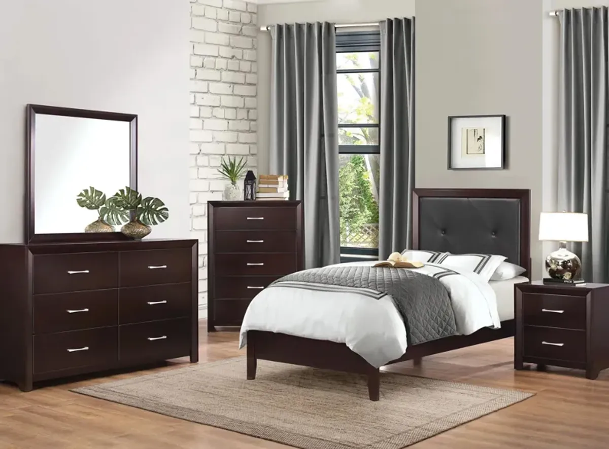 Pell 4-pc Bedroom Set in Cherry by Homelegance