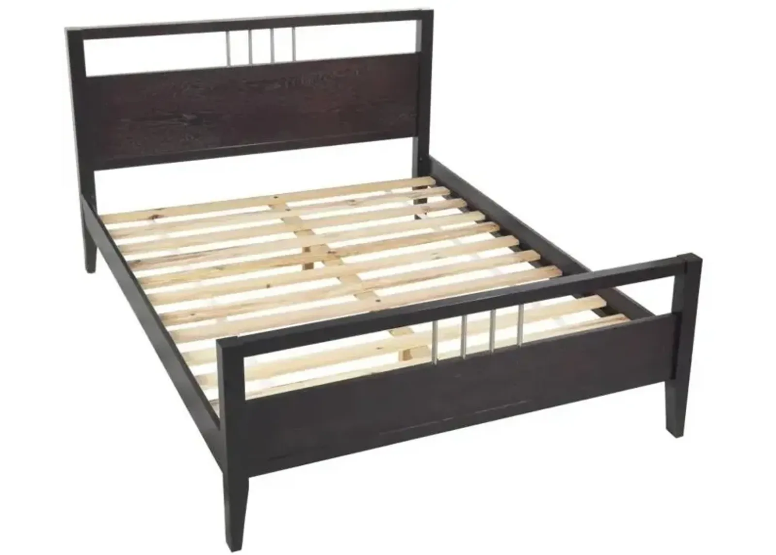 Nevis QN Platform Bed in Brown by Bellanest