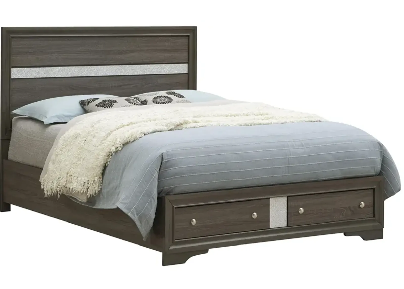 Madrid Storage Bed in Gray by Glory Furniture