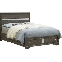 Madrid Storage Bed in Gray by Glory Furniture
