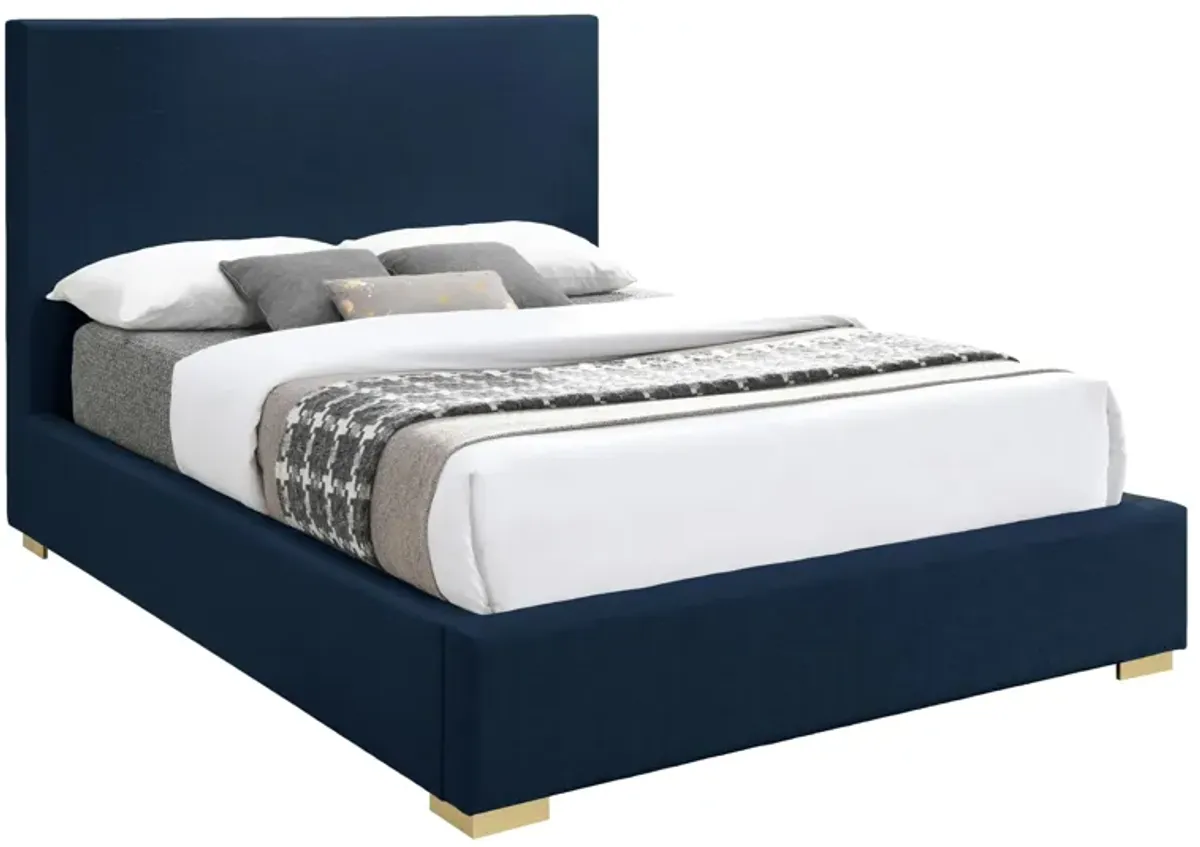 Crosby Bed in Navy by Meridian Furniture