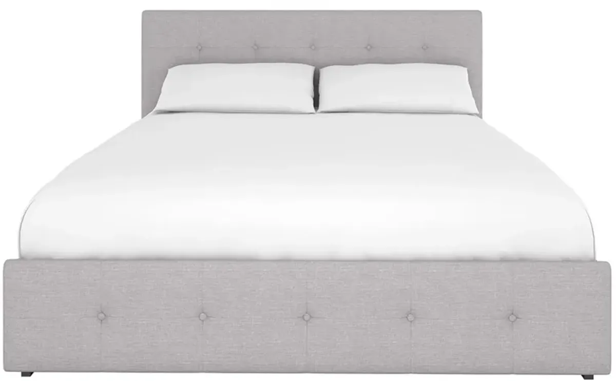 Ryder Bed Queen in Grey Linen by DOREL HOME FURNISHINGS