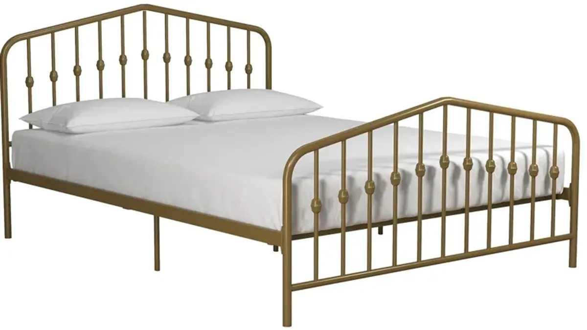 Bushwick Bed Queen in Gold by DOREL HOME FURNISHINGS