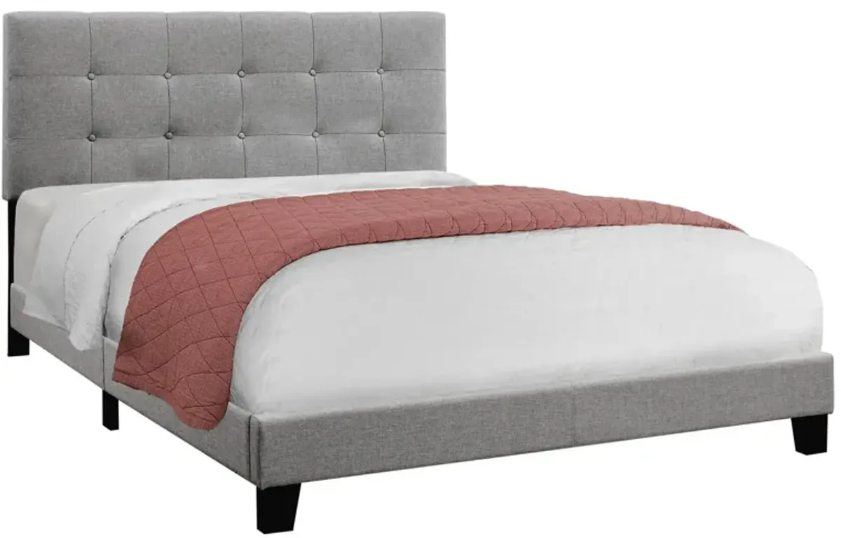 Monarch Specialties Queen Bed in Grey by Monarch Specialties