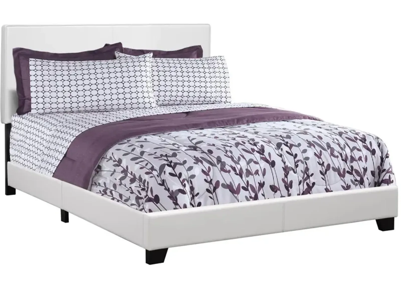 Monarch Specialties Queen Bed in White by Monarch Specialties