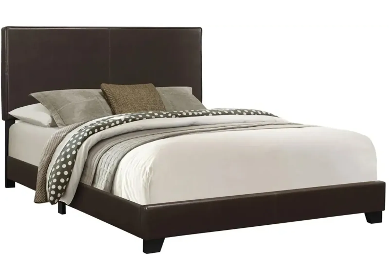 Monarch Specialties Queen Bed in Brown by Monarch Specialties