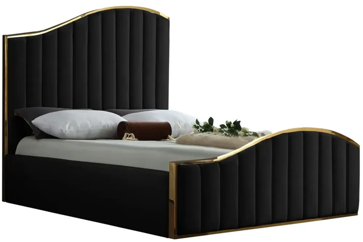 Jolie Bed in Black by Meridian Furniture