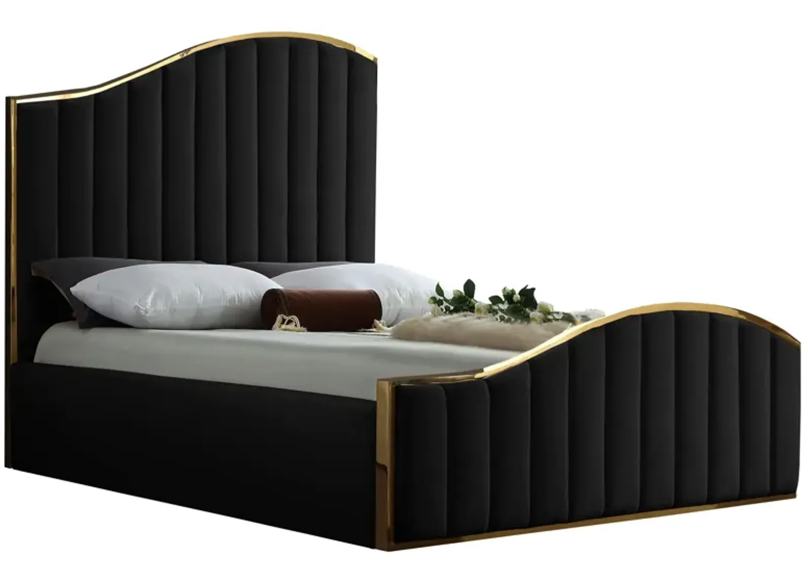 Jolie Bed in Black by Meridian Furniture