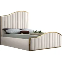 Jolie Bed in Cream by Meridian Furniture