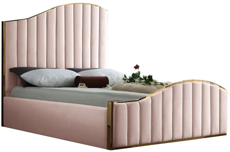 Jolie Bed in Pink by Meridian Furniture