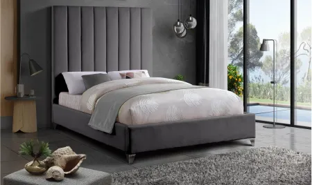Via Full Bed in Gray by Meridian Furniture