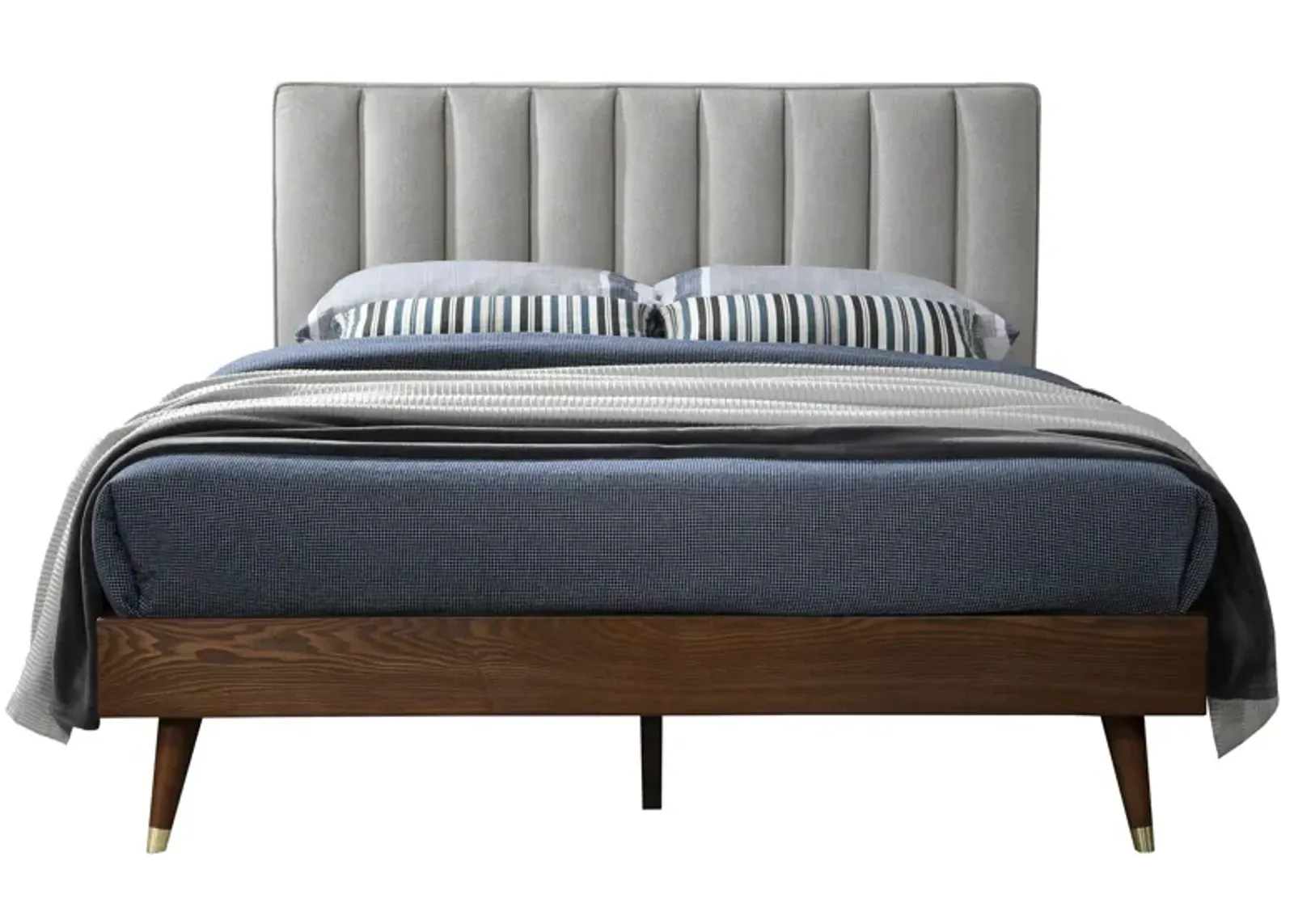 Vance Queen Bed in Gray by Meridian Furniture