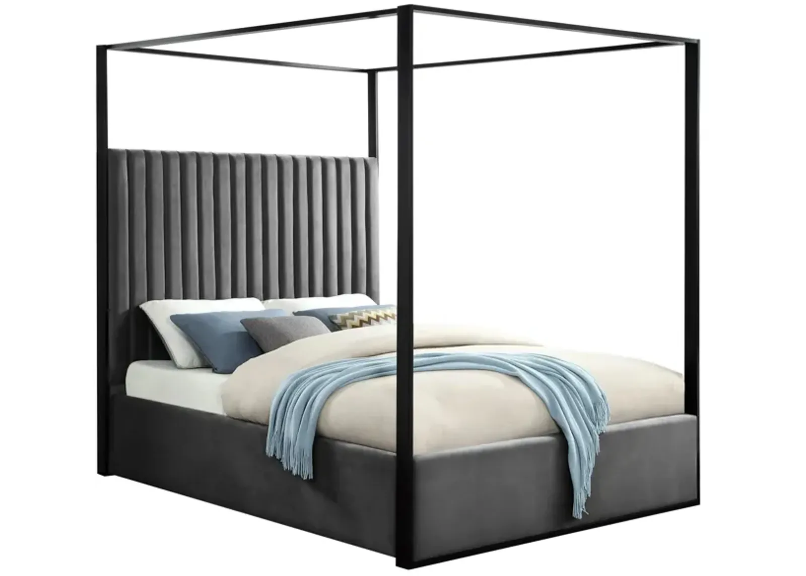 Jax Bed in Gray by Meridian Furniture