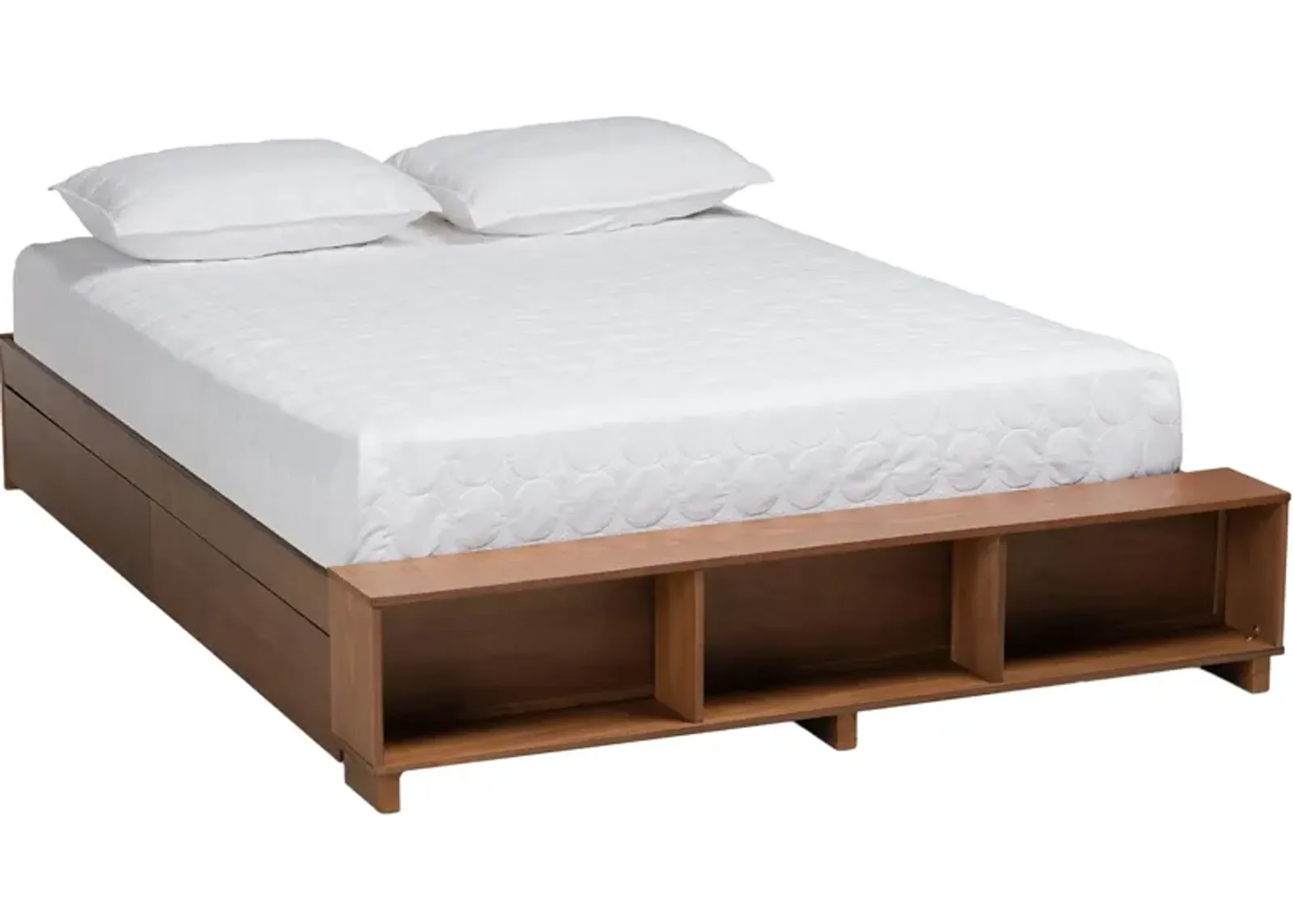 Arthur Platform Bed in Ash walnut by Wholesale Interiors